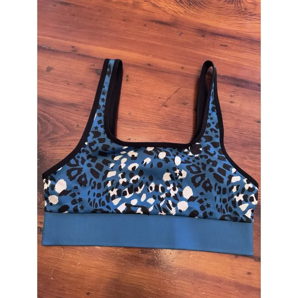 COR designed by Ultracor Printed Scoop Neck Sports Bra $89 Size Small NWT